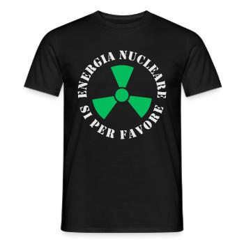 L’énergie nucléaire, Oui s’il vous plaît - T-shirt homme - noir - Devant - AI Model Male 178 light (178cm)