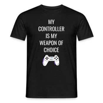 Zocken Gaming Spruch Geschenk - Männer T-Shirt - Schwarz - Vorne - AI Model Male 178 light (178cm)