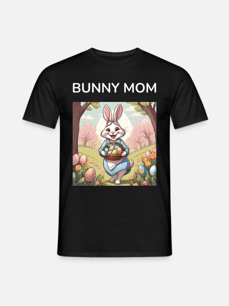 Mom Bunny Easter Bunny Gift - Men's T-Shirt - black