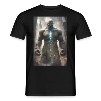 Golem Mythical Creature Gift - Men's T-Shirt - black - Front - AI Model Male 178 light (178cm)