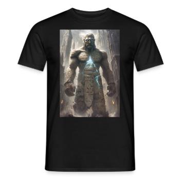 Golem Jewish Judaism Gift - Men's T-Shirt - black - Front - AI Model Male 178 light (178cm)