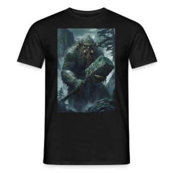 Cadeau géant de la mythologie norvégienne - T-shirt homme - noir - Devant - AI Model Male 178 light (178cm)