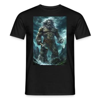 Riese Giant Geschenk - Männer T-Shirt - Schwarz - Vorne - AI Model Male 178 light (178cm)