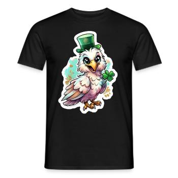 St. Patrick's Day Vogel Geschenk - Männer T-Shirt - Schwarz - Vorne - AI Model Male 178 light (178cm)