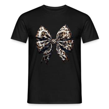 Schleife Zierde Glamour Geschenk - Männer T-Shirt - Schwarz - Vorne - AI Model Male 178 light (178cm)