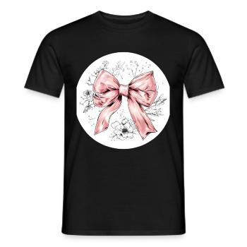 Schleife Seide Glamour Geschenk - Männer T-Shirt - Schwarz - Vorne - AI Model Male 178 light (178cm)