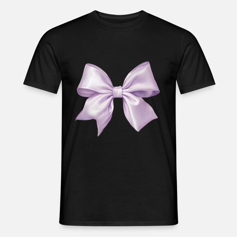 Schleife Glamour Seide Geschenk - Männer T-Shirt - Schwarz