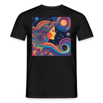 Jungfrau Astrologie geboren Geschenk - Männer T-Shirt - Schwarz - Vorne - AI Model Male 178 light (178cm)