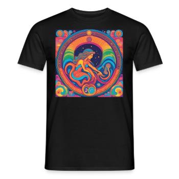 Jungfrau Astrologie Geburtstag Geschenkidee - Männer T-Shirt - Schwarz - Vorne - AI Model Male 178 light (178cm)