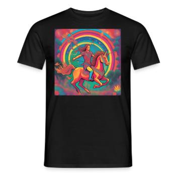 Schütze Astrologie Astro Geschenk - Männer T-Shirt - Schwarz - Vorne - AI Model Male 178 light (178cm)