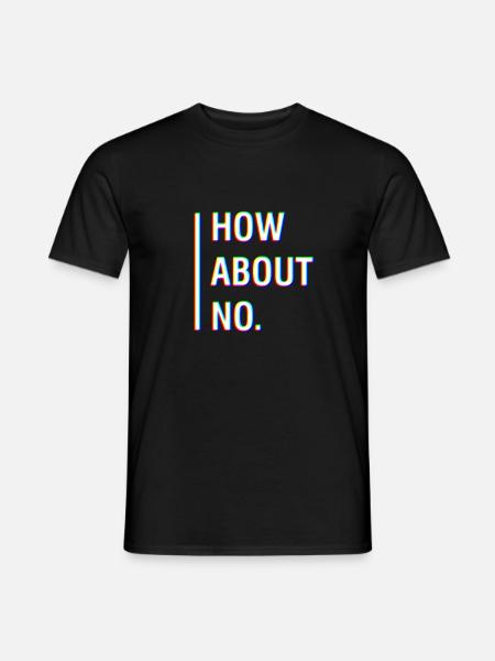 HOW ABOUT NO. I'm Not A People Person Tee - Männer T-Shirt - Schwarz