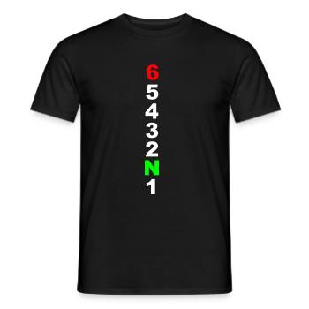 Motorrad - Männer T-Shirt - Schwarz - Vorne - AI Model Male 178 light (178cm)