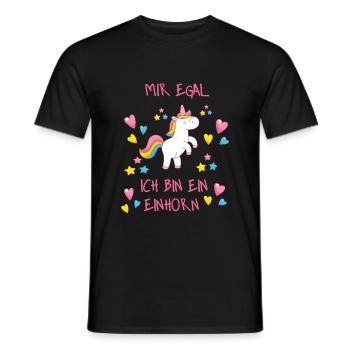 I do not care - Men's T-Shirt - black - Front - AI Model Male 178 light (178cm)