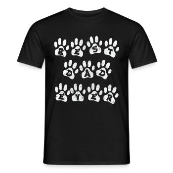 Best Dog Dad EVER Shirt - Männer T-Shirt - Schwarz - Vorne - AI Model Male 178 light (178cm)