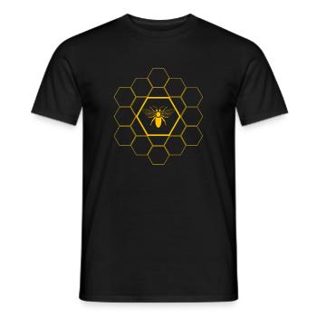 Abeille - cadeau d'apiculteur - T-shirt homme - noir - Devant - AI Model Male 178 light (178cm)