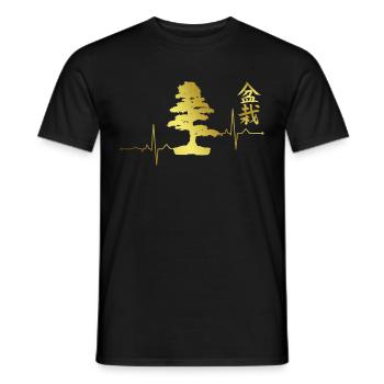 Cadeau de T-shirt d'ECG de Bonsai Bonsai Tree ECG - T-shirt homme - noir - Devant - AI Model Male 178 light (178cm)