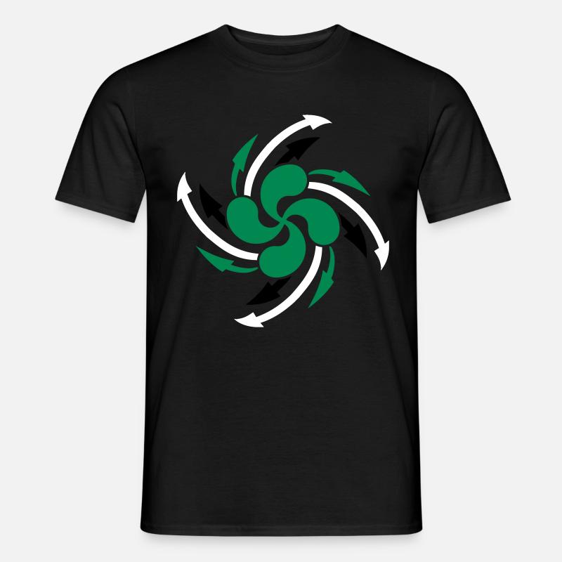 lauburu Basken Cross-Design - Männer T-Shirt - undefined