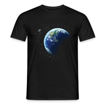 Erde - Männer T-Shirt - Schwarz - Vorne - AI Model Male 178 light (178cm)