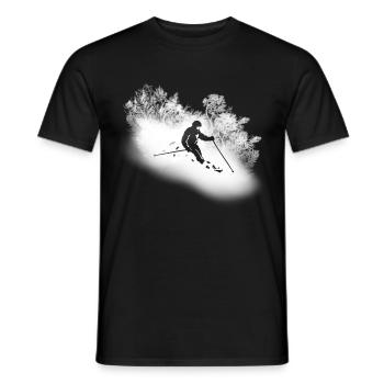 SKI ALPIN - T-shirt homme - noir - Devant - AI Model Male 178 light (178cm)