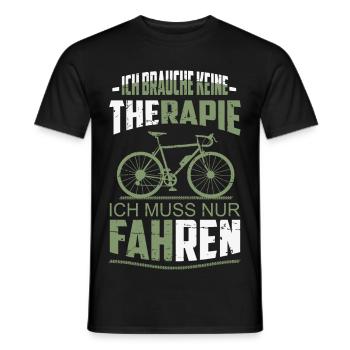 Ich brauche keine Therapie - Männer T-Shirt - Schwarz - Vorne - AI Model Male 178 light (178cm)