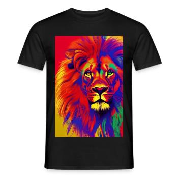 Le Roi Lion - T-shirt homme - noir - Devant - AI Model Male 178 light (178cm)