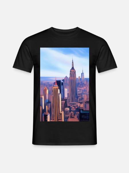 New York City Skyline - Men's T-Shirt - black
