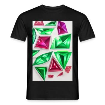 Gemstones - Men's T-Shirt - black - Front - AI Model Male 178 light (178cm)