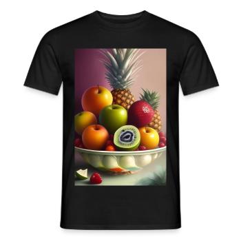 Fruit - T-shirt homme - noir - Devant - AI Model Male 178 light (178cm)