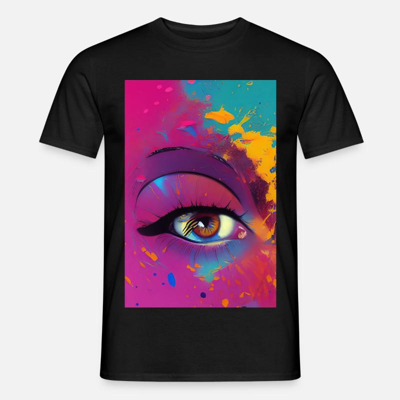 Abstrakte Kunst - Männer T-Shirt - Schwarz