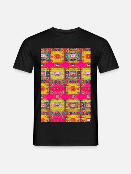 Modèle rétro - T-shirt homme - noir