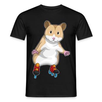 Hamster Inline skating Inline skates - Männer T-Shirt - Schwarz - Vorne - AI Model Male 178 light (178cm)