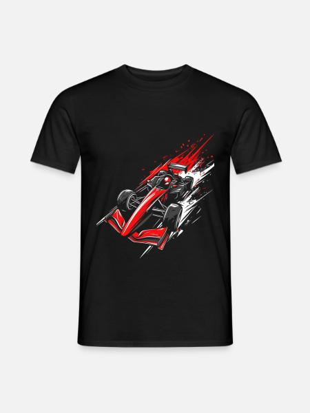Formel-Rennwagen | High-Speed-Racing-Artwork - Männer T-Shirt - Schwarz
