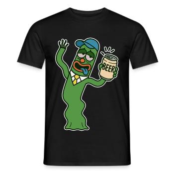 Camarade de canette de bière bancale-bancale - T-shirt homme - noir - Devant - AI Model Male 178 light (178cm)