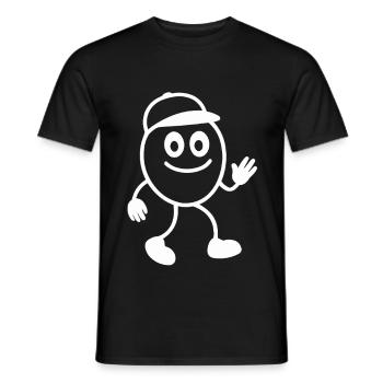 Ribbo - Figurine allumette amusante pour la bonne humeur - T-shirt homme - noir - Devant - AI Model Male 178 light (178cm)