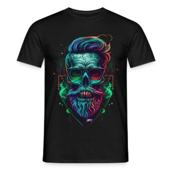 Crâne & Streetwear - T-shirt homme - noir - Devant - AI Model Male 178 light (178cm)