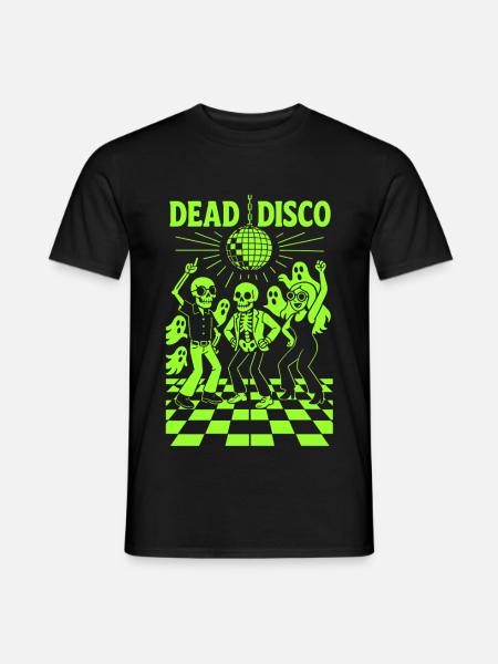 Tote Disco Skelette - Halloween Vibe - Männer T-Shirt - Schwarz