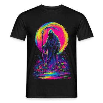 Neon-Sensenmann - Männer T-Shirt - Schwarz - Vorne - AI Model Male 178 light (178cm)
