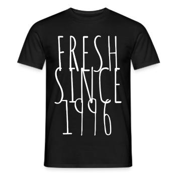 Frais depuis 1996 - T-shirt homme - noir - Devant - AI Model Male 178 light (178cm)