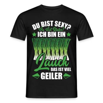 Gym DU BIST STEILER BIN EIN LAUCH DAS IST GEILER - Männer T-Shirt - Schwarz - Vorne - AI Model Male 178 light (178cm)