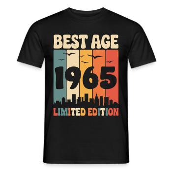 1965 Retro Geburtstag 1965 Vintage 1965 - Männer T-Shirt - Schwarz - Vorne - AI Model Male 178 light (178cm)