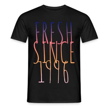 Vintage 1996 - Männer T-Shirt - Schwarz - Vorne - AI Model Male 178 light (178cm)