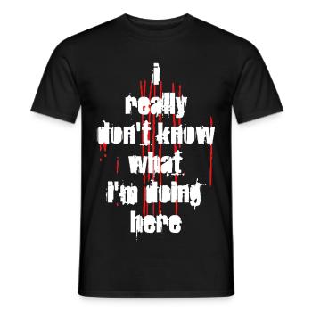 IRDKWIDH OOTW - Men's T-Shirt - black - Front - AI Model Male 178 light (178cm)