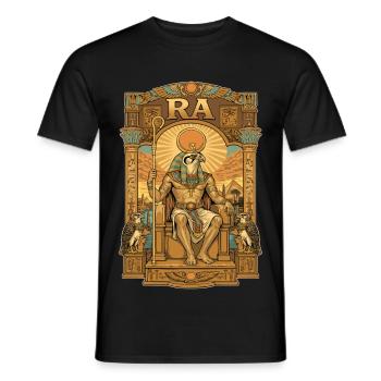 RA Throne - Men's T-Shirt - black - Front - AI Model Male 178 light (178cm)