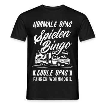 Camping Wohnmobil Camper Spruch Geschenk - Männer T-Shirt - Schwarz - Vorne - AI Model Male 178 light (178cm)