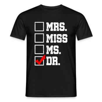 Liste de contrôle du docteur - T-shirt homme - noir - Devant - AI Model Male 178 light (178cm)