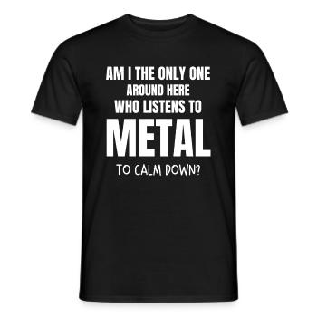 Cadeau Hard Rock Rocker Dire Heavy Metal Music - T-shirt homme - noir - Devant - AI Model Male 178 light (178cm)