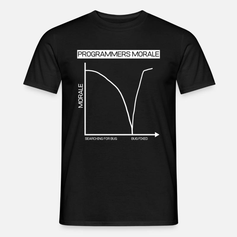 Lustiges Geschenk Programmierer Computer Diagramm - Männer T-Shirt - Schwarz