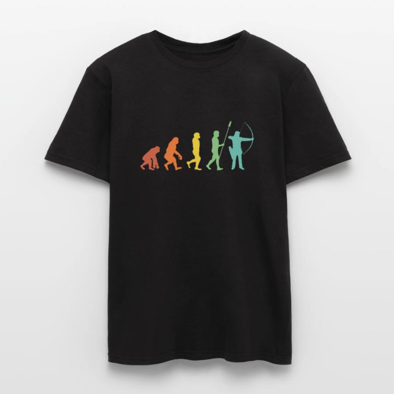 Evolution Bogenschießen Bogenschütze Pfeil Bogen T-shirt homme