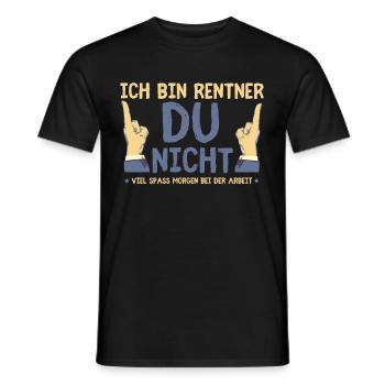 Rentner - Ich Bin Rentner - Männer T-Shirt - Schwarz - Vorne - AI Model Male 178 light (178cm)