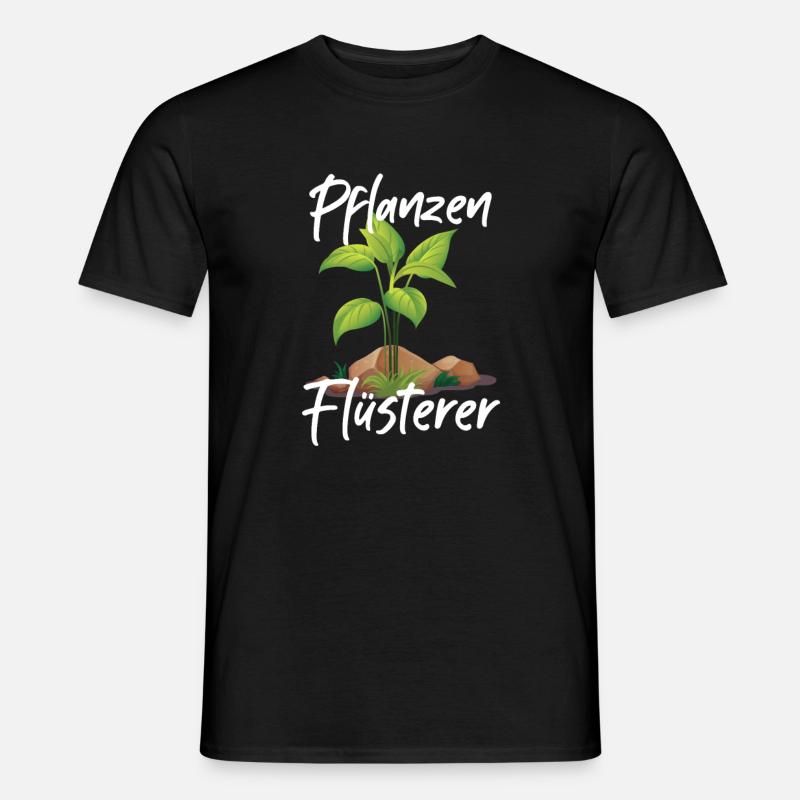 Pflanzen Flüsterer Pflanze Gewächs Garten Geschenk - Männer T-Shirt - Schwarz